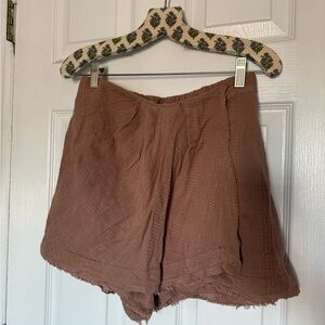 Free People Brown Mini Skirt